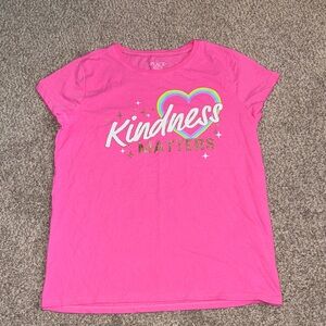 Children’s Place Pink Kids Tee with Kindness Matters Design- NWOT
